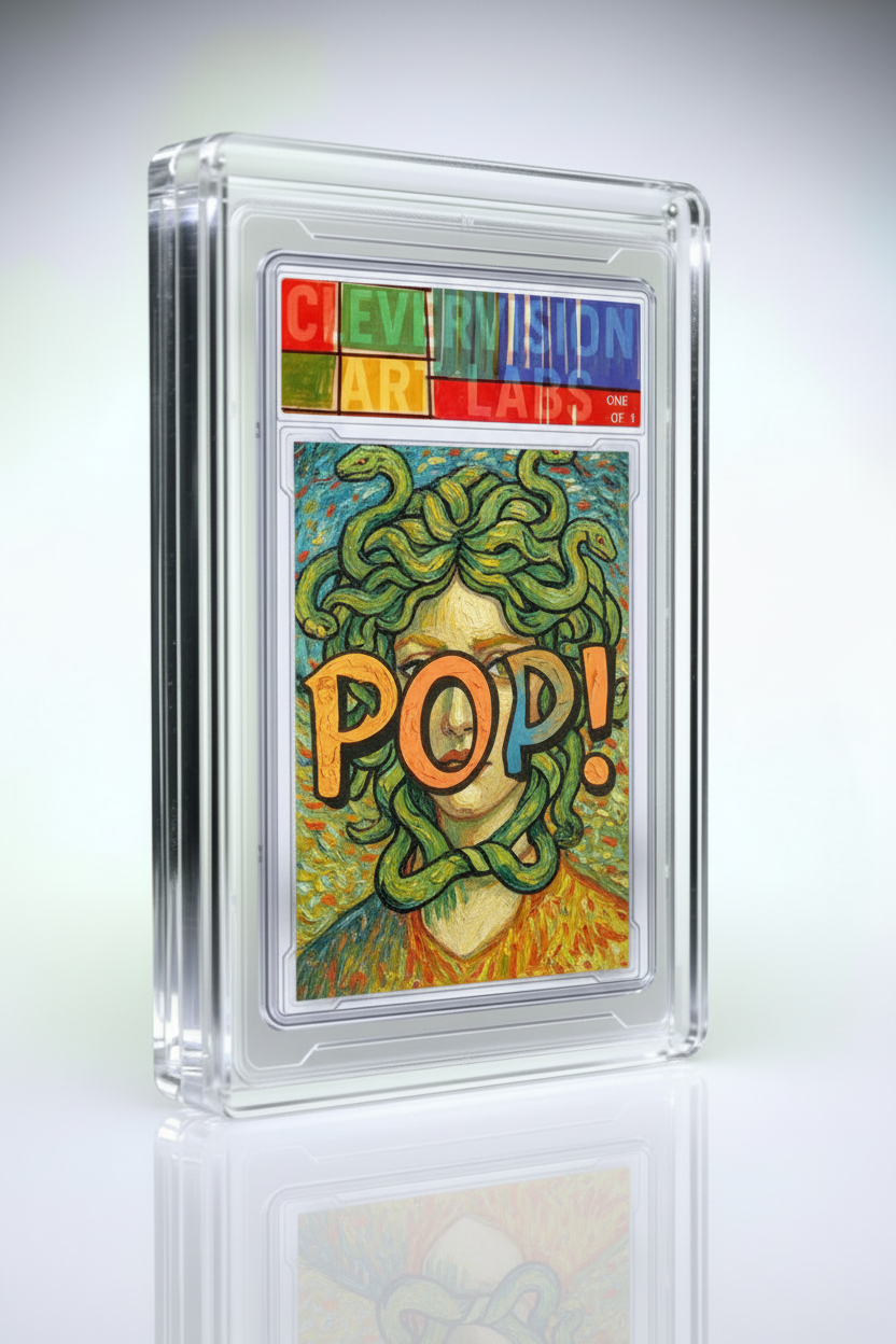 Mr. Clever Art Artist Slab Art Trading Card