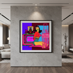 Wonder Woman Luxury Pop Art Print - Hermès & Louis Vuitton - 24"x24" Canvas