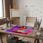 Wonder Woman Luxury Pop Art Print - Hermès & Louis Vuitton - 24"x24" Canvas