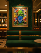 Creature From The Black Lagoon Ultra Blue Splash Pop Art Print - 18x24 & 24x36