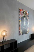 Frankenstein Pop Art Print 18x24 - Monster Street Art Wall Decor