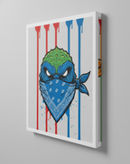 Godzilla-Turtles Powers Pop Art Canvas Gallery Archival Canvas