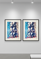 Internet Lovers Pop Art Print - Iconic Social Lovers Street Art - 30x24 inch