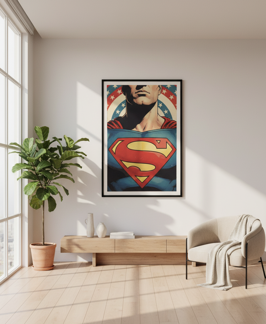 70s Vintage Paper Superman