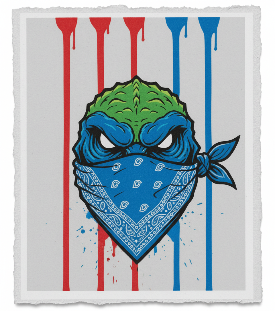 Godzilla Turtles Powers Pop Art Canvas Gallery Archival Canvas