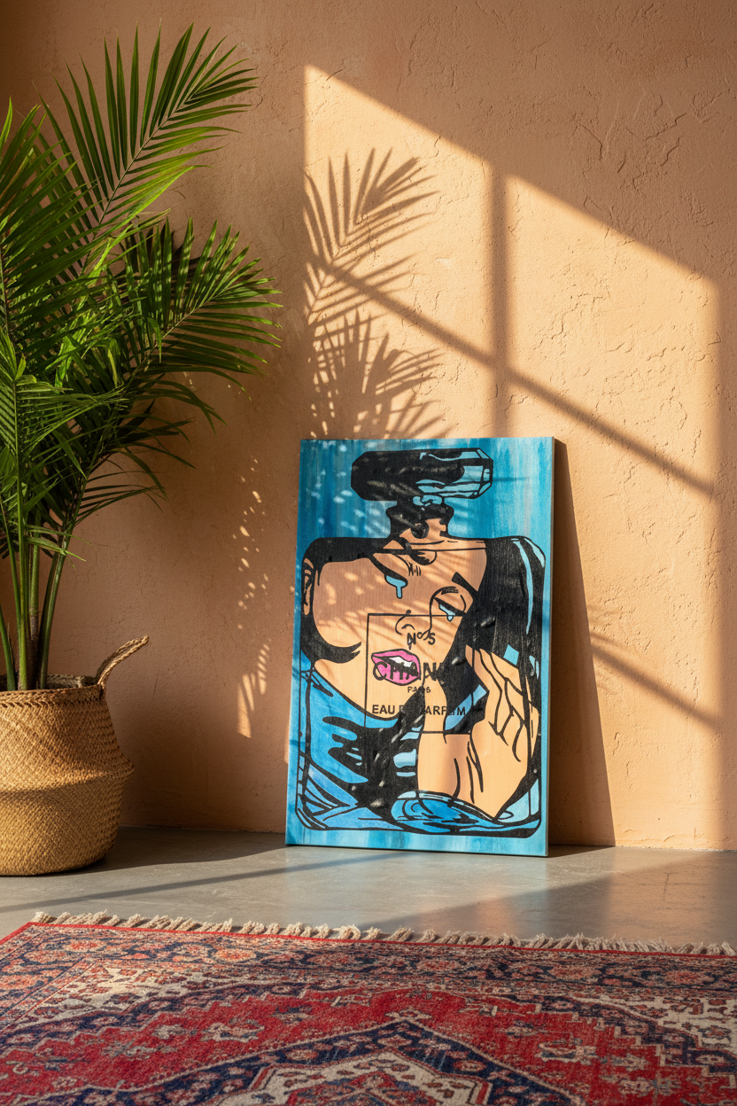 Tears of the Bottle Original Pop Art Painting on Canvas