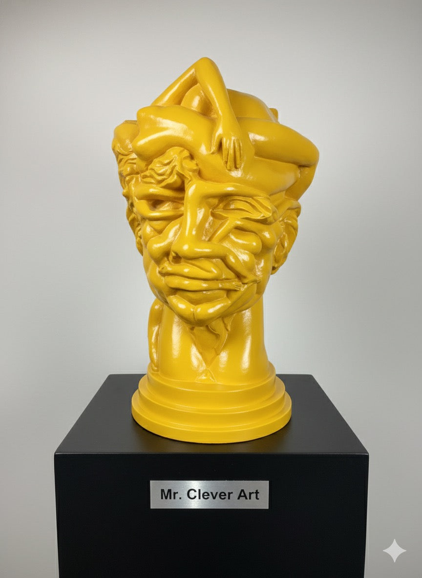 Resin Head Sculpture - Choose Colorway