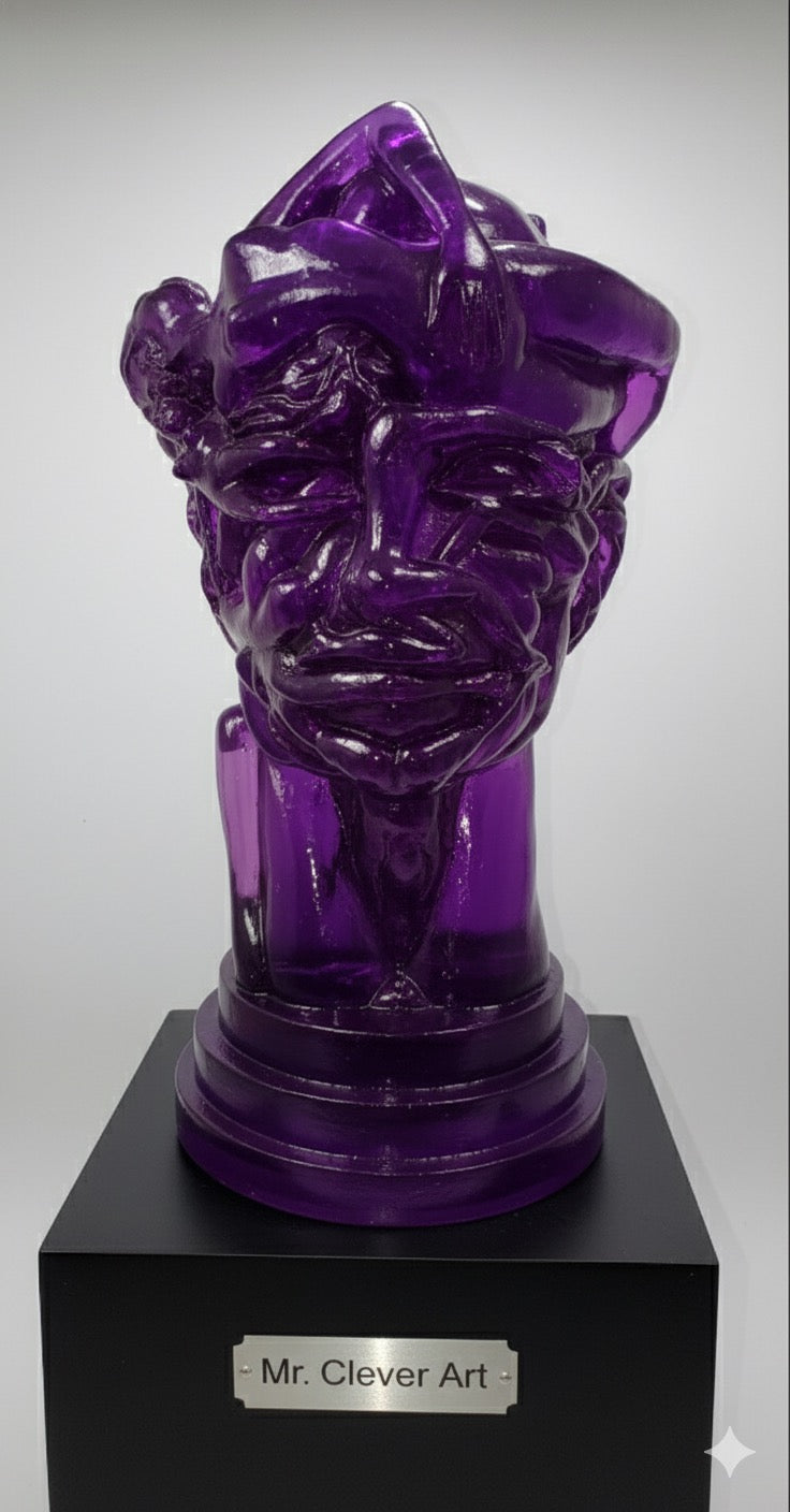 Resin Head Sculpture - Choose Colorway