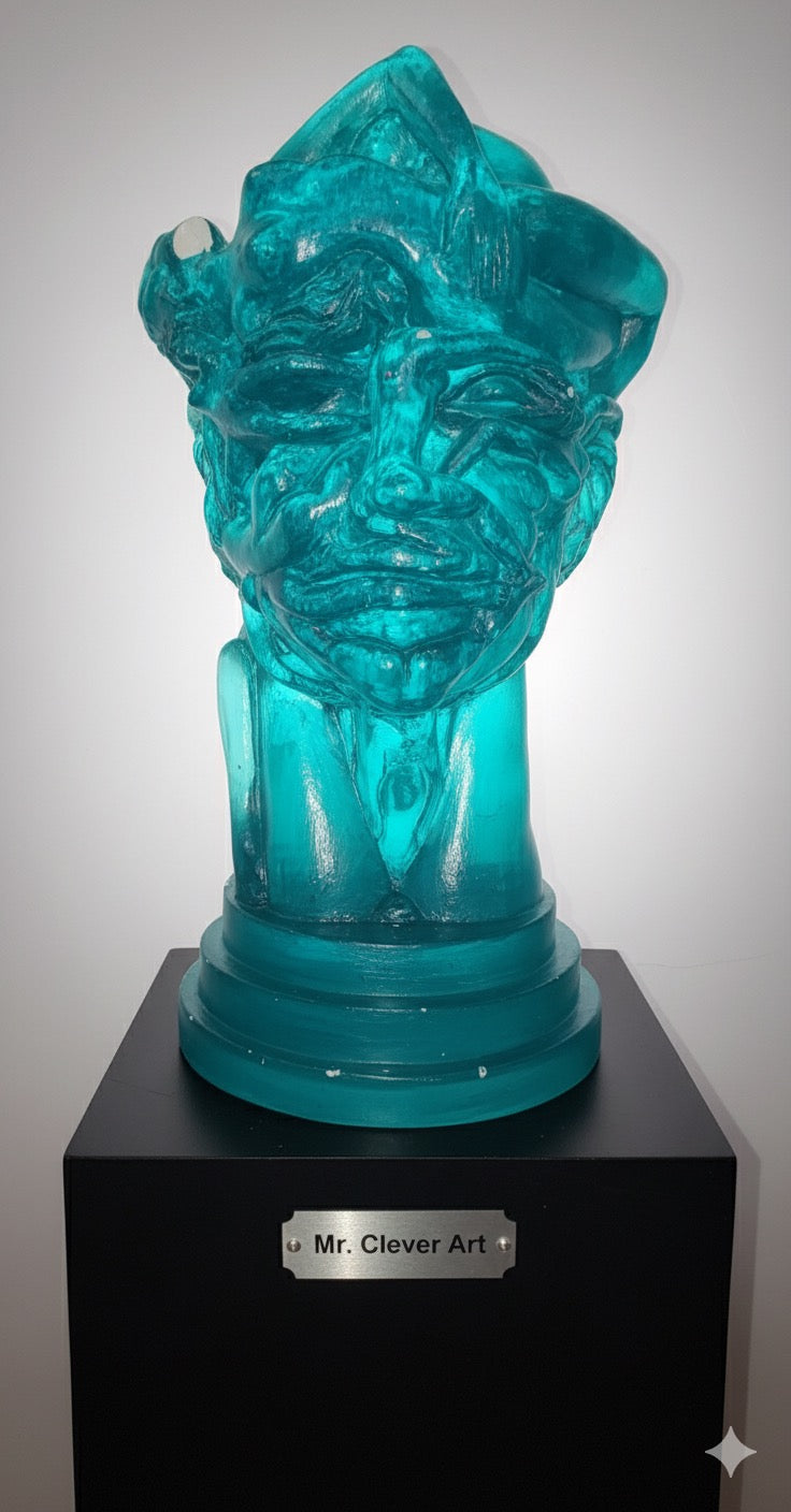 Resin Head Sculpture - Choose Colorway