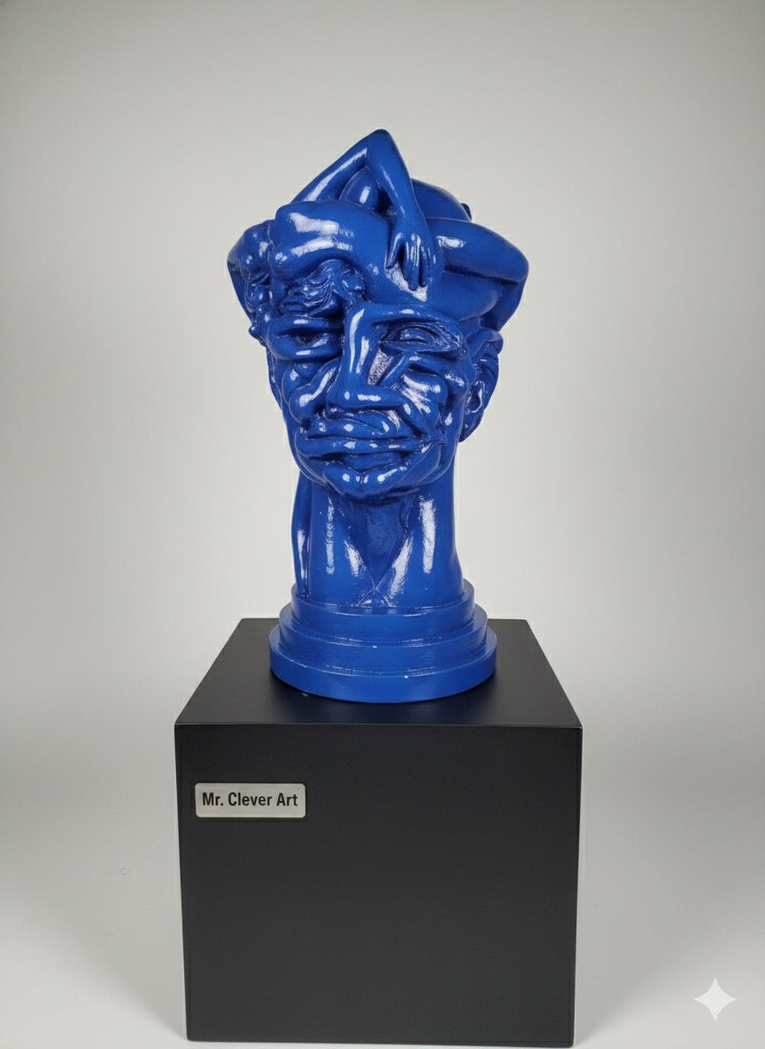 Resin Head Sculpture - Choose Colorway