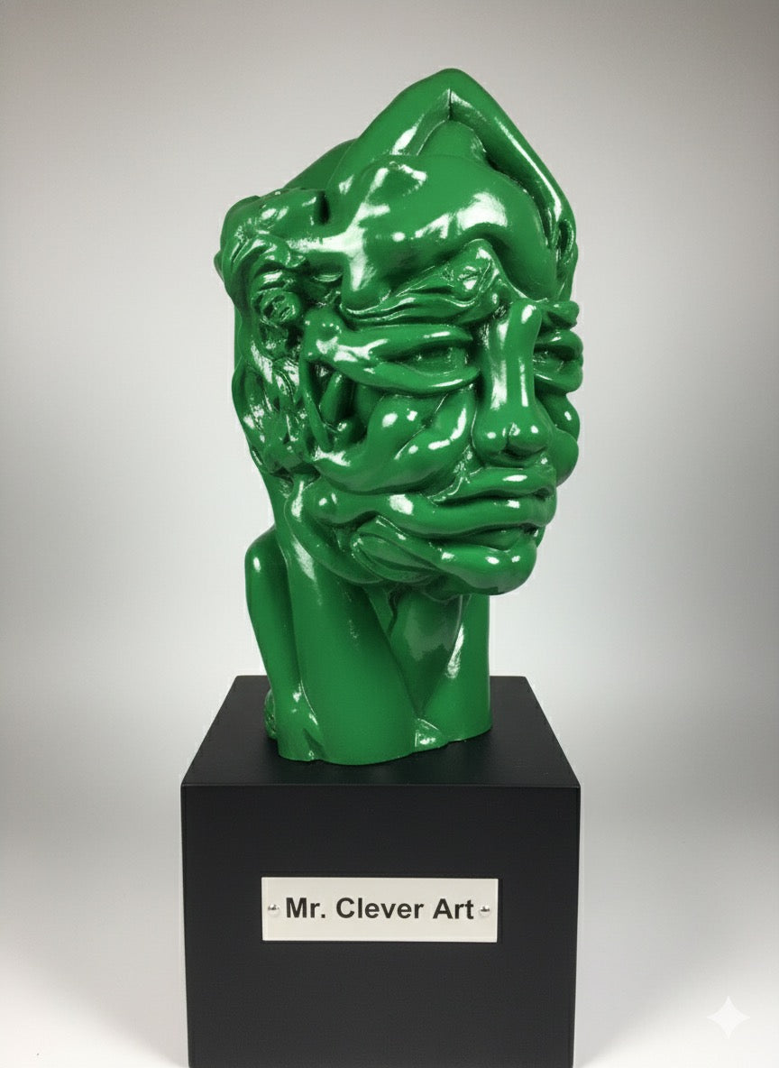 Resin Head Sculpture - Choose Colorway