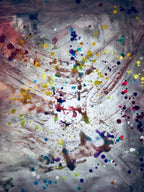 Abstract Paint Splatter Art Print Action Painting