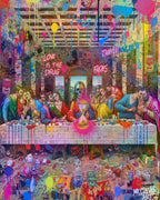 The Last Supper Street Art 8x10 Holographic Print