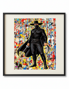 Zorro Vintage Art Print - Masked Hero Pop Art Poster