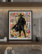 Zorro Vintage Art Print - Masked Hero Pop Art Poster