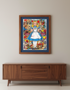 Alice in Wonderland Pop Art Print - Street Art Collage