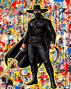 Zorro Vintage Art Print - Masked Hero Pop Art Poster