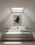 Zorro Vintage Art Print - Masked Hero Pop Art Poster