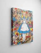 Illustration of a character from a fantasy or fairy tale setting with colorful background