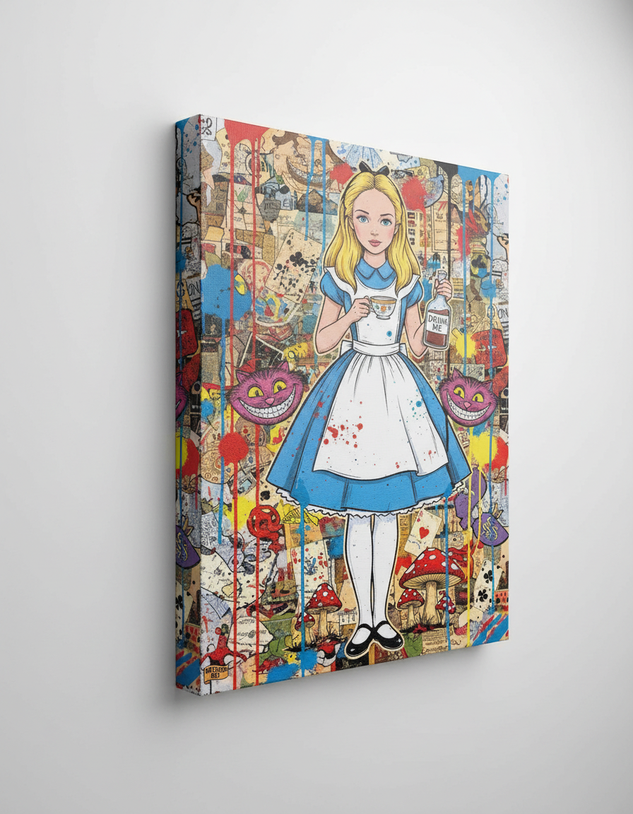 Illustration of a character from a fantasy or fairy tale setting with colorful background