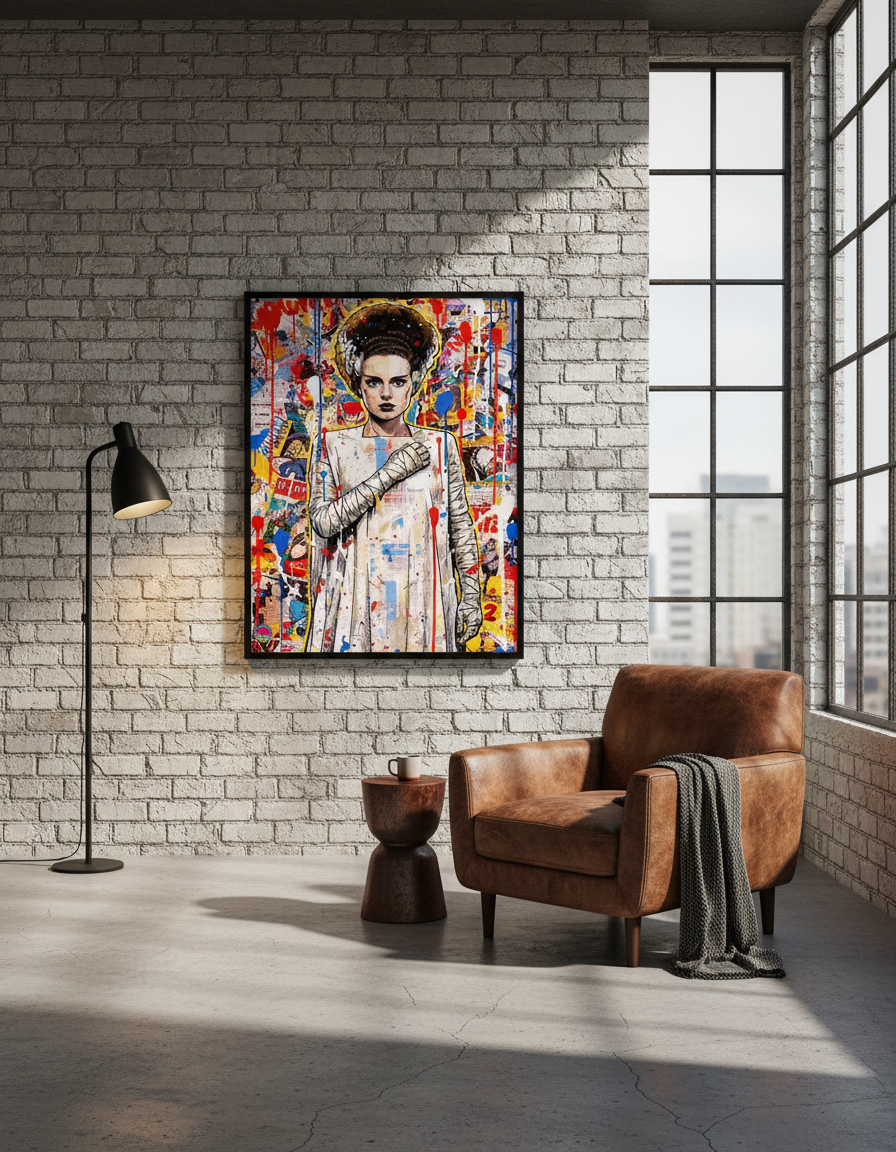 Bride of Frankenstein Pop Art Print