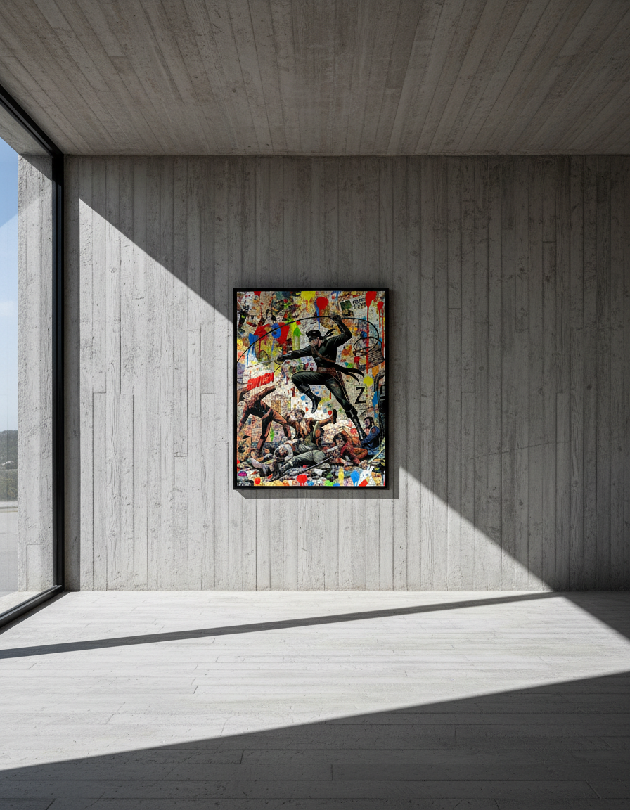 Zorro Action Art Print