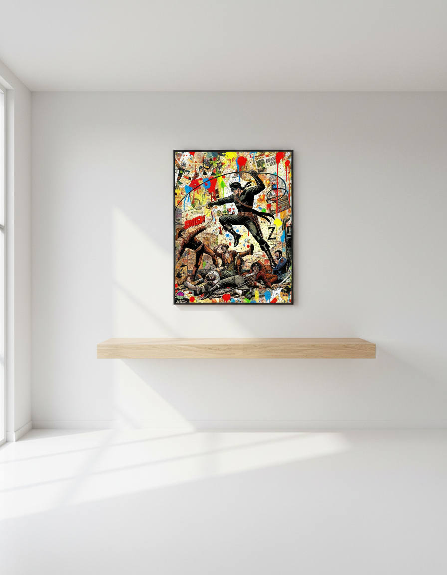 Zorro Action Art Print