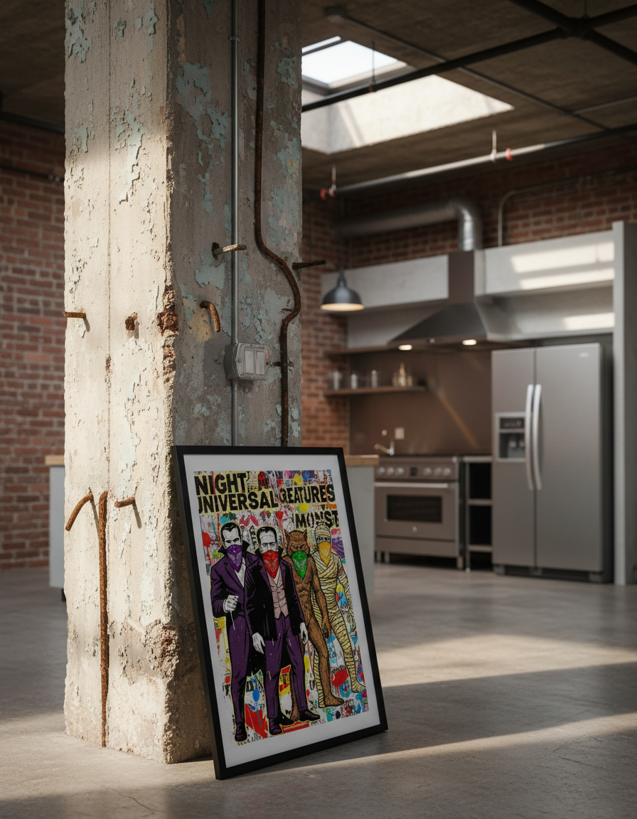 Universal Creatures Bash Pop Art Print