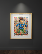 Scarecrow 'Think!' Pop Art Print - Street Art Collage