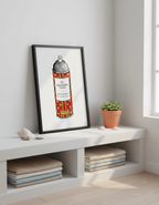 Rockstud Spray Pop Art Print on Authentic 1960s Vintage French Paper