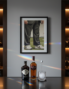 Trump Golfer Pop Art Print on 70 Year Old French Paper 4x6