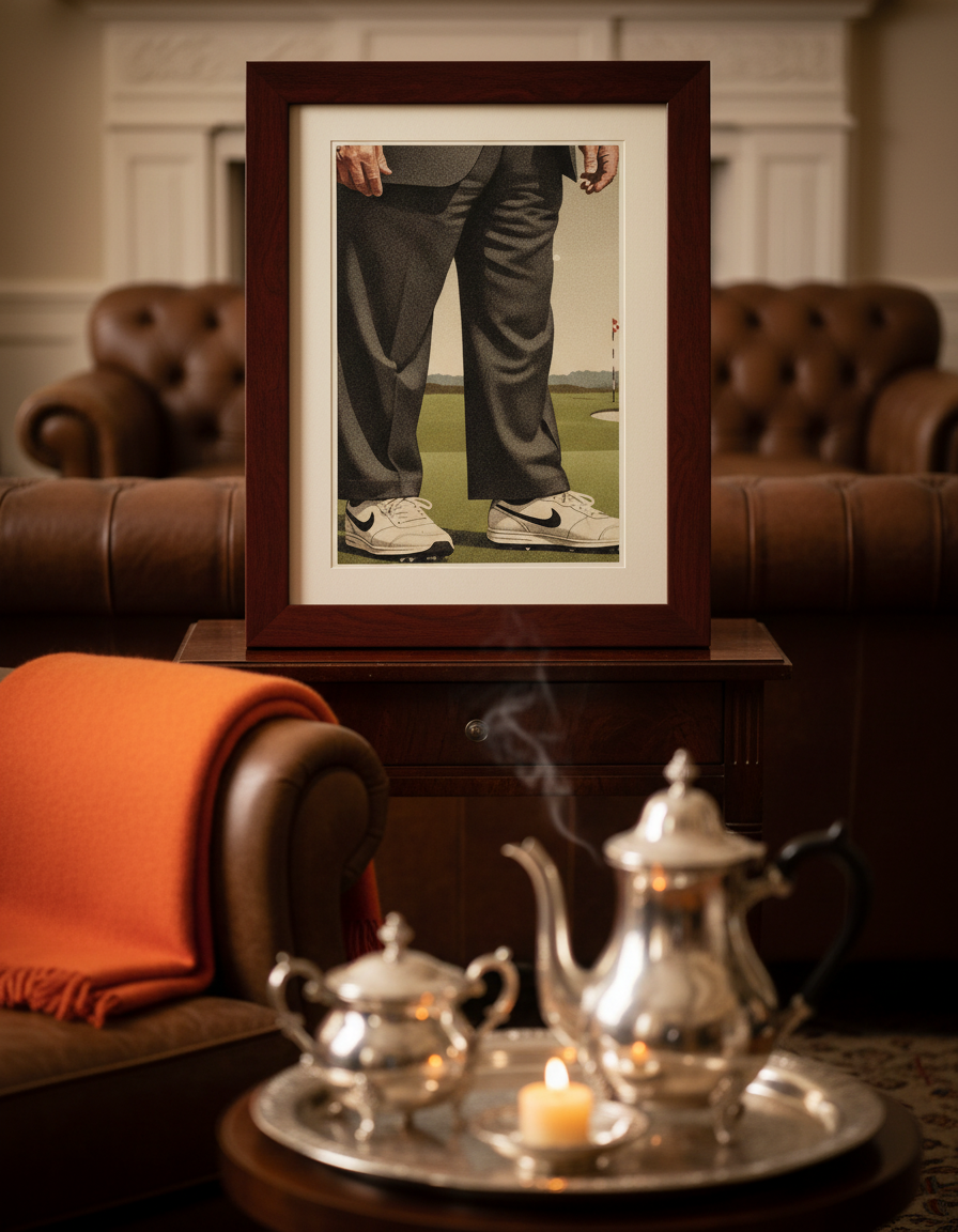 Trump Golfer Pop Art Print on 70 Year Old French Paper 4x6