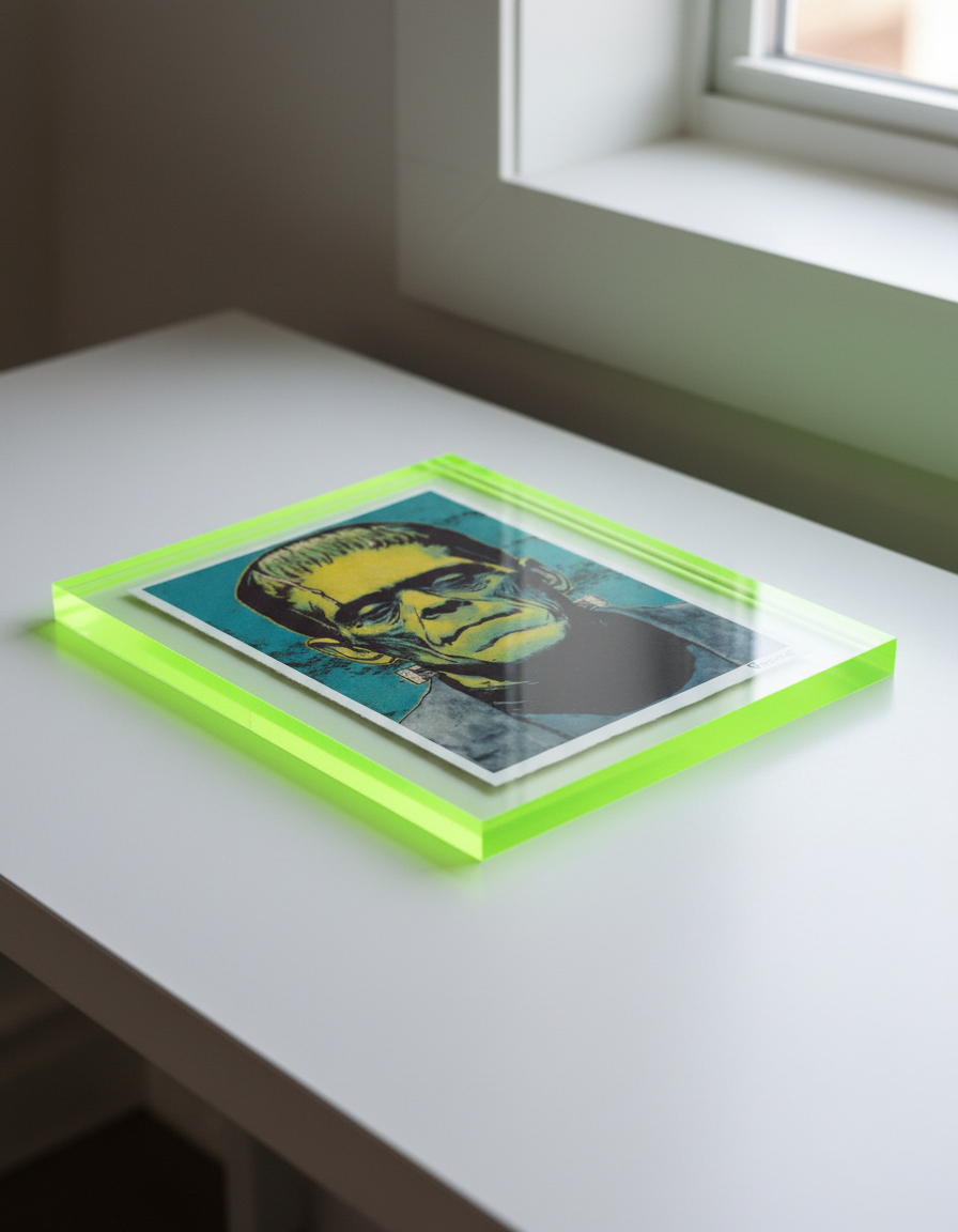 Frankenstein Pop Art Print on Authentic 1960s Vintage French Paper