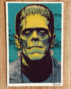 Frankenstein Pop Art Print on Authentic 1960s Vintage French Paper