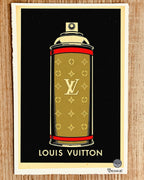 Louis Vuitton Spray Can Pop Art Print on Vintage 1960s French Paper