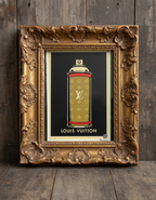 Louis Vuitton Spray Can Pop Art Print on Vintage 1960s French Paper