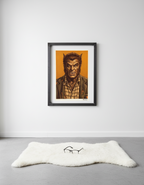 Wolfman Pop Art Print on Vintage 70 Year Old French Paper