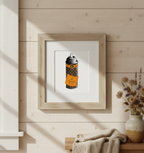 JUXTAPop Brut Spray Can Pop Art Fine Art Print | Art Print or Canvas Gallery Wrap