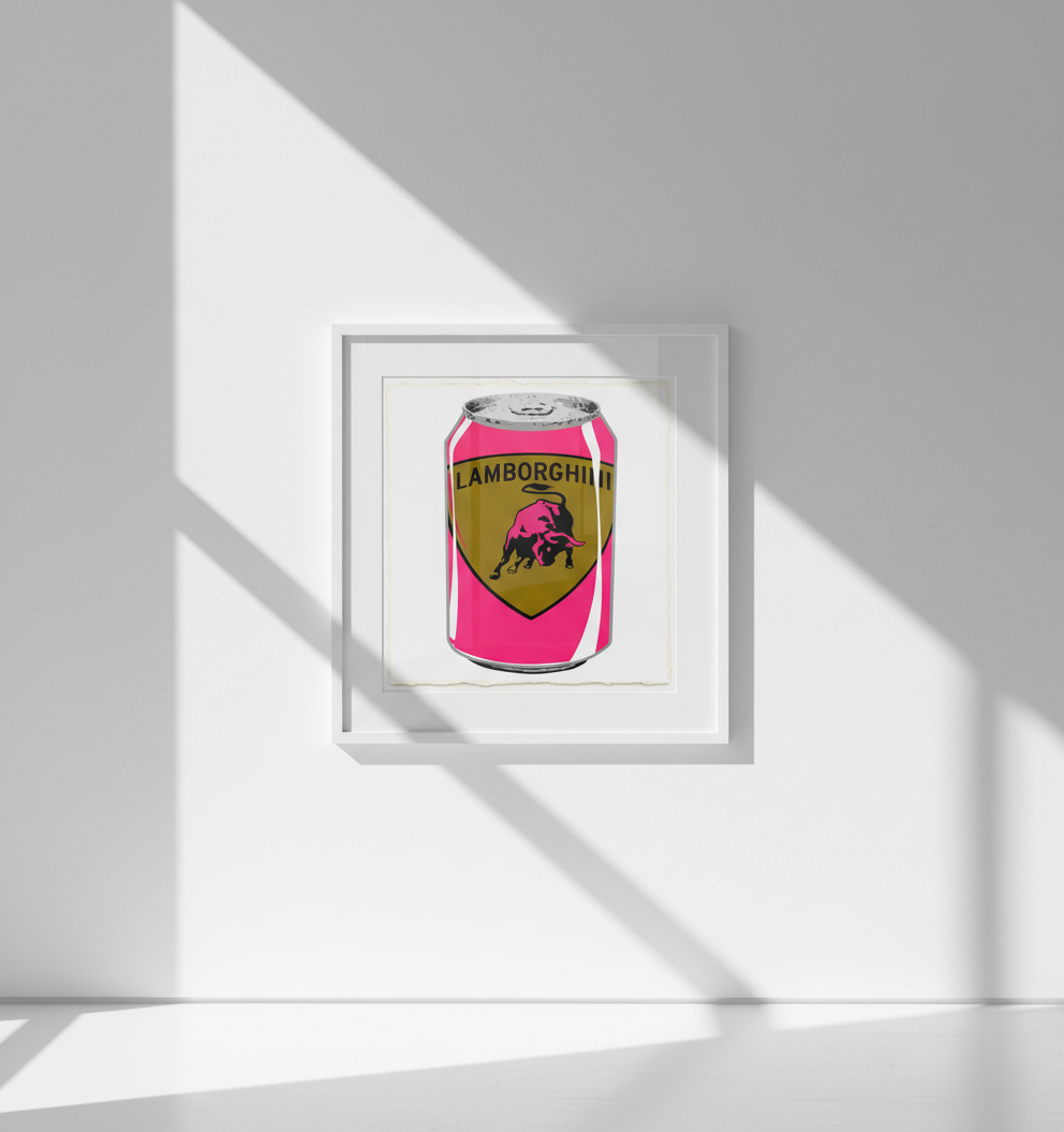 Lambo Soda Pop Can Street Art Fine Art Print | Art Print or Canvas Gallery Wrap