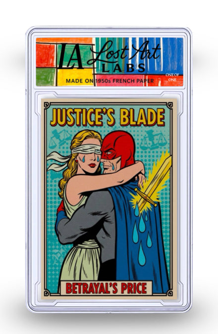 Justice's Blade 1/1 Acrylic Card Slab