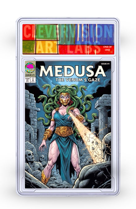Medusa The Venoms Gaze Trading Card Bootleg Slabbed Comic Book Art Collectible