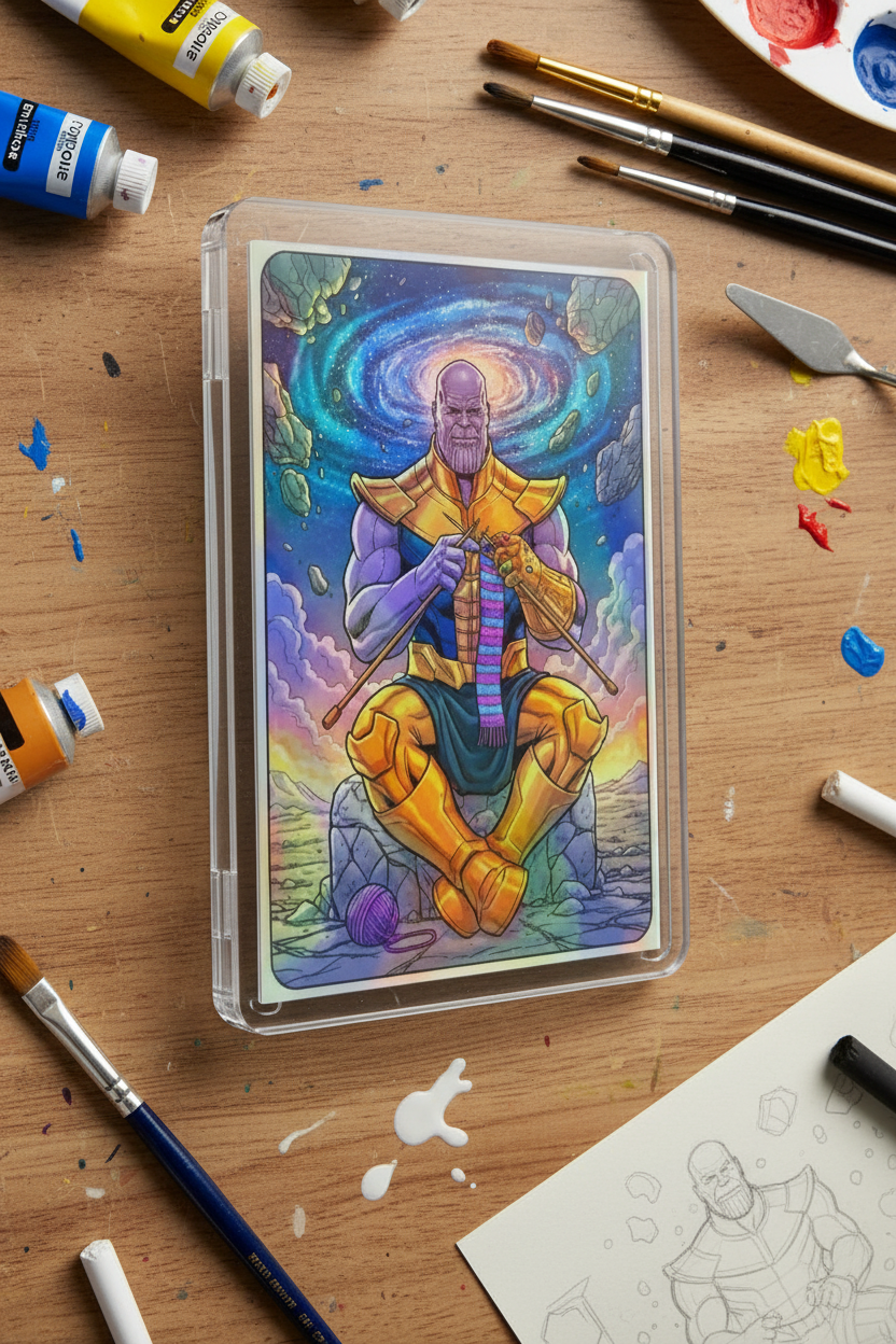 Thanos Aftermath Holographic Artist Trading Card