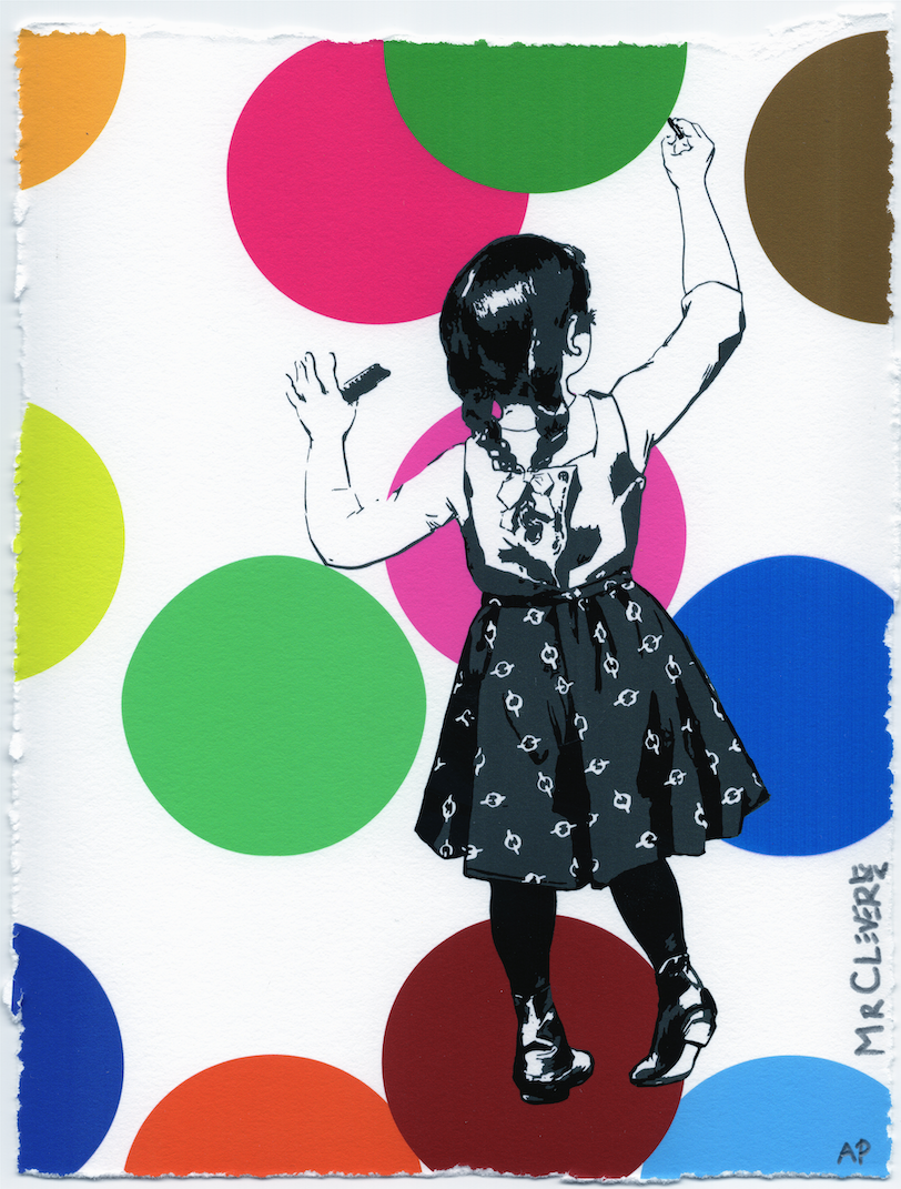 Graffiti Girl Bold Street Art Print