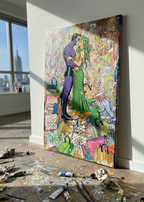 Love is for SuperSimps Original Contemporary Art Painting by Mr. Clever Art