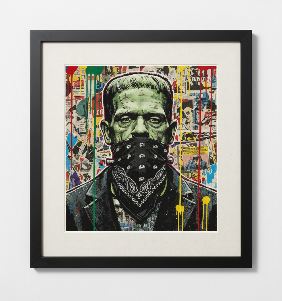 Frankenstein Bandidos Pop Art Limited Edition Print