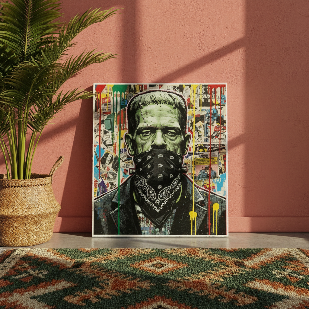 Frankenstein Bandidos Pop Art Limited Edition Print