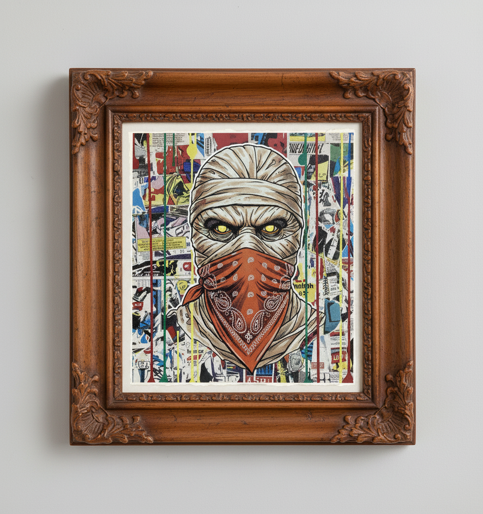 The Mummy Bandidos Horror Art Print Limited Edition