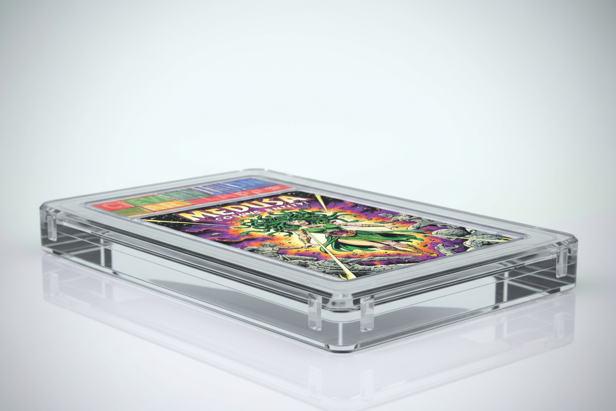 Medusa Cosmic Entity 1/1 Luxury Acrylic Art Card Slab by Mr. Clever Art