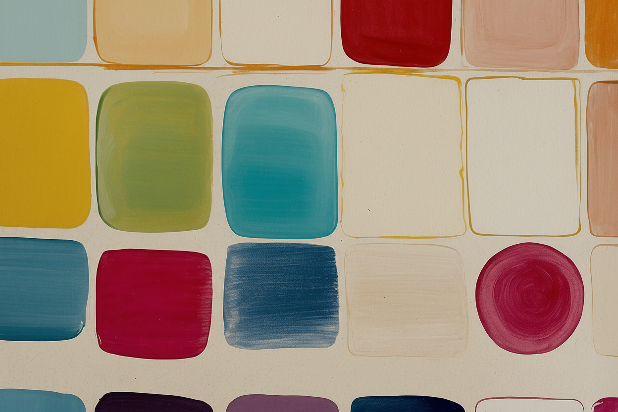 Abstract Color Grid - Detail