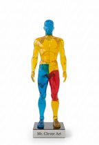 Colorful 3D Sculpture - Mr. Clever Art